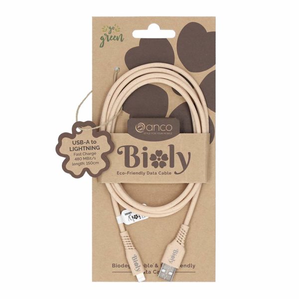 Bioly® Cable by anco® USB-A auf Lightning
