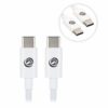 anco Ladekabel USB C USB C weiss anco® mini Ladeset 20W USB-C Power Delivery auf USB-C weiß Ladeset 20W Ladeset bestehend aus dem anco<sup>®</sup> mini USB-A FastCharge Schnellladegerät mit 18 Watt und mit USB-A auf USB-C-Kabel in Schwarz.