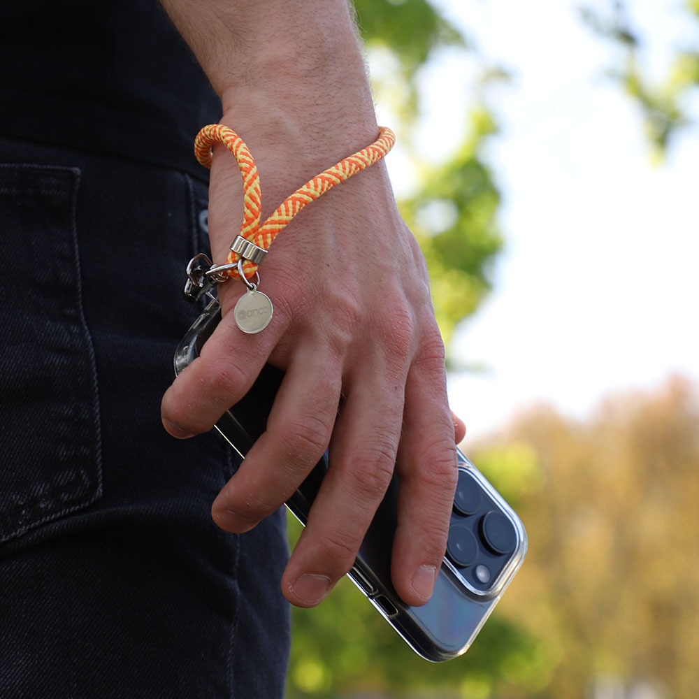 2in1CrossbodyLanyard_gelb_Handschlaufe 2in1 Crossbody Lanyard Universal als Handschlaufe