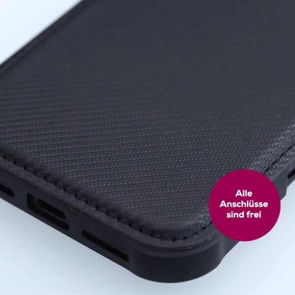 Beim anco® Bookcase Carbon Look sind alle Anschlüsse frei