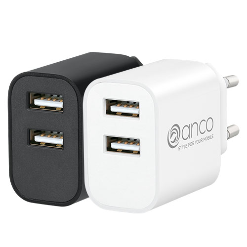 anco® 12W Charger Gen.2 in schwarz und weiß