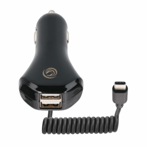 USB Autoladegerät mit USB-C Kabel und 2 x USB-A