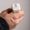 anco® GaN 45W Dual Wall Charger USB-C Power Delievery in der Hand