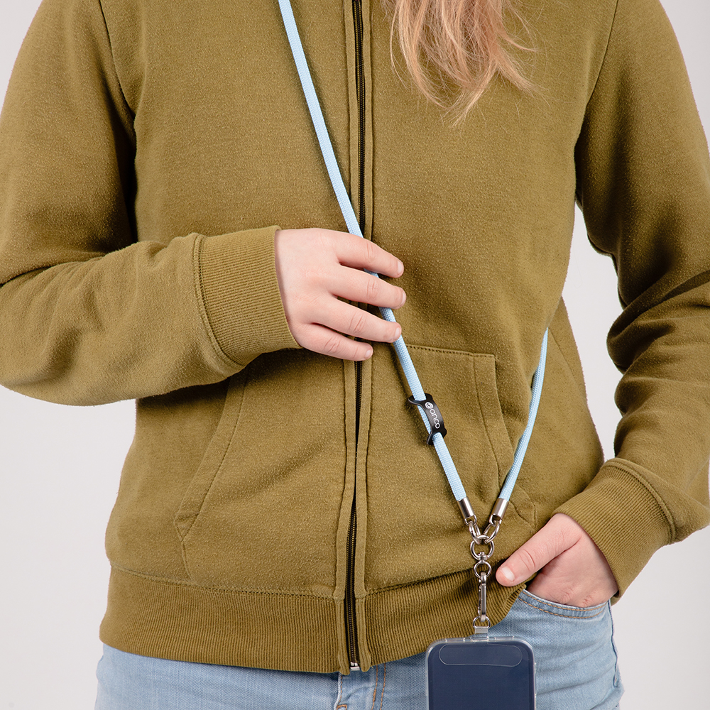 anco® Crossbody Phone Lanyard - hellblau