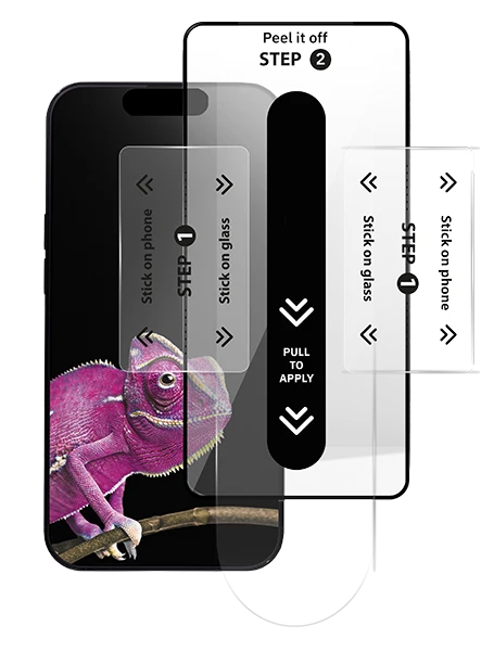 DiamondGlass_Aufbringung Screen Protector Diamond Glass mit Easy App® PULL