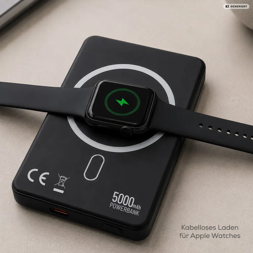 anco® 3in1 Magnetic Powerbank - lädt auch kabellos Apple Watches