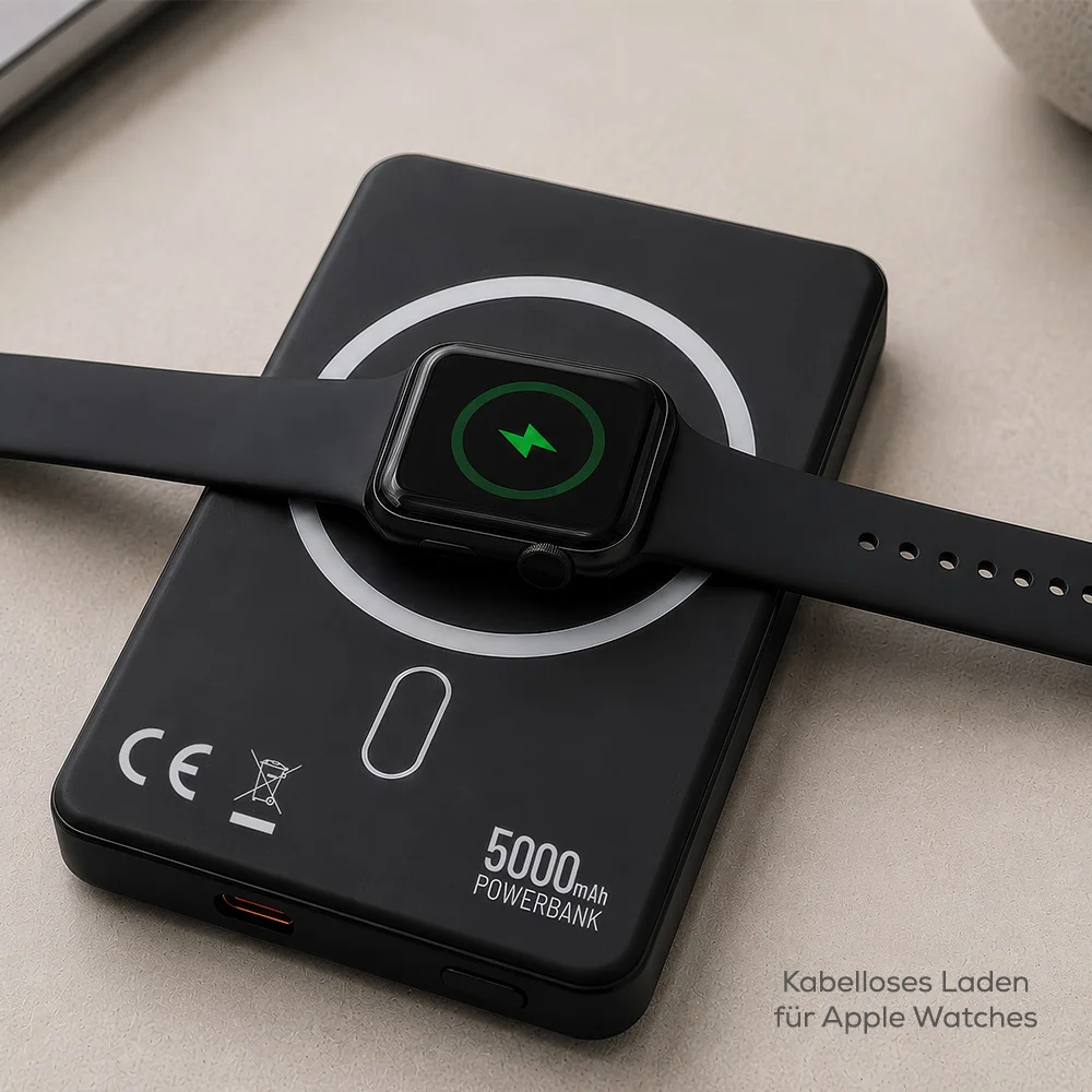 anco® 3in1 Magnetic Powerbank - lädt auch kabellos Apple Watches